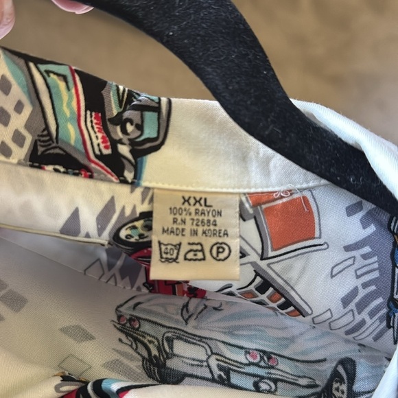 🚘 Corvette Lovers Shirt 🚘 Mens XXL ISLAND COLLECTION 100% Rayon Vacation Resort - Picture 7 of 9